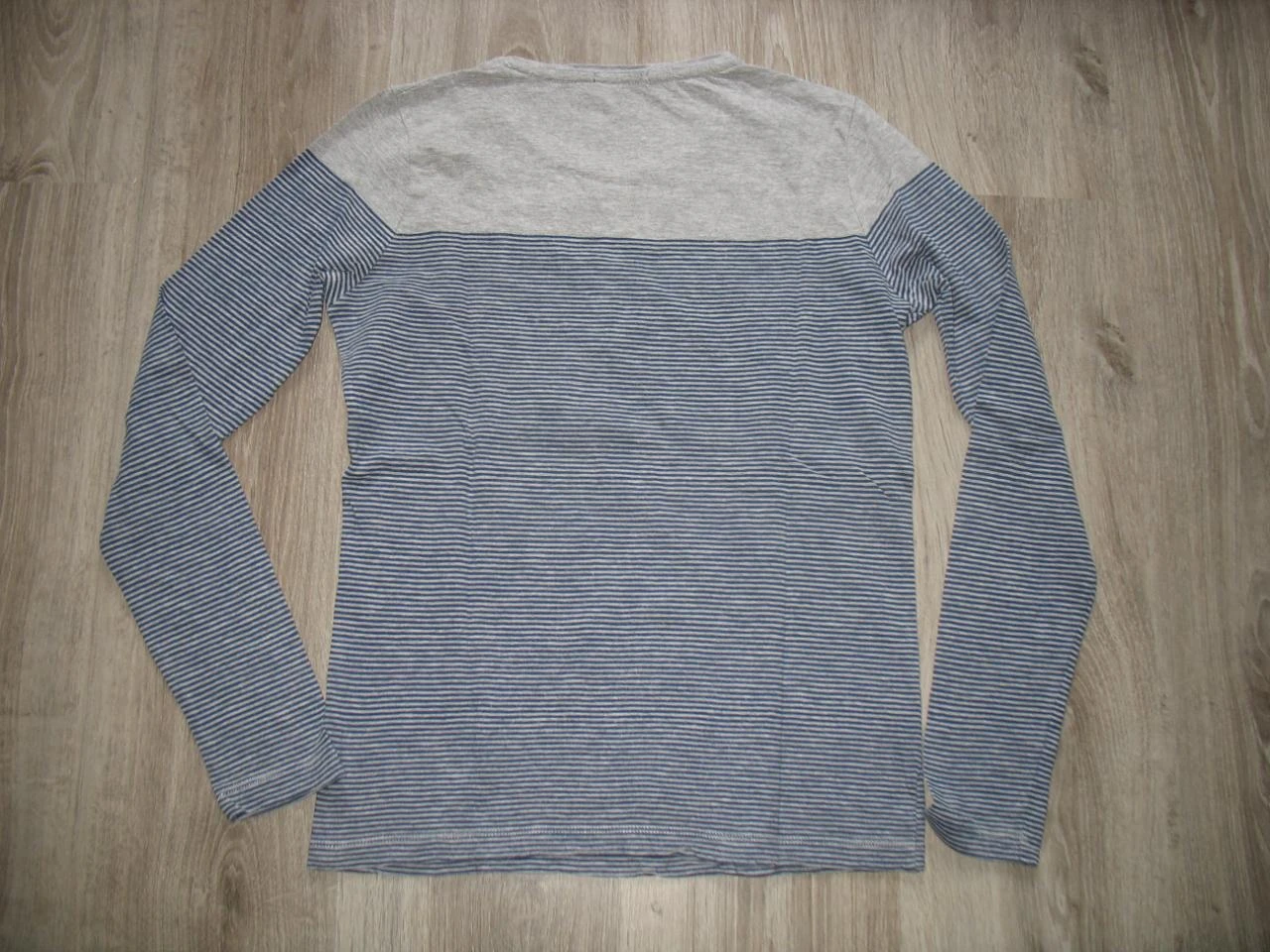 CAMISETA ML LISTRADA AZUL E CINZA - BIZZBEE - TAMANHO XS - n°03 – photo 3